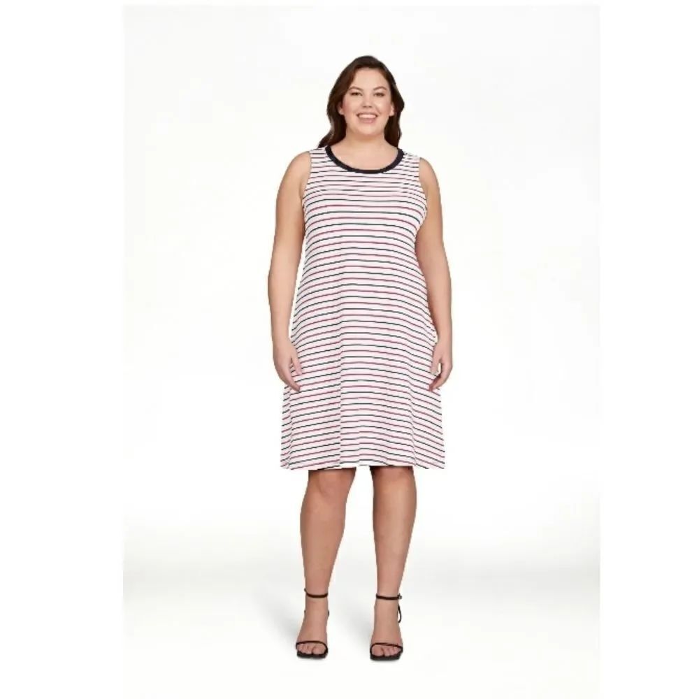 Women's Sleeveless Knee Length Knit Dress